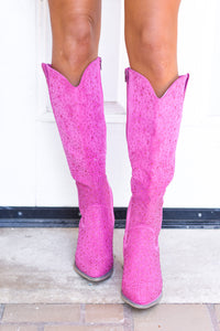Dolly Boot - Pink - Lavish Tuscaloosa